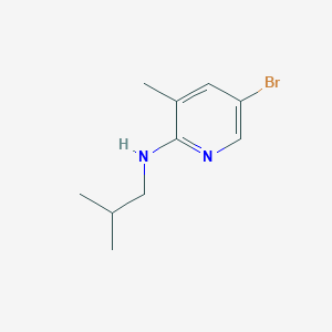molecular formula C10H15BrN2 B1442071 5-Bromo-N-isobutyl-3-methyl-2-pyridinamine CAS No. 1220037-23-9