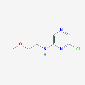 molecular formula C7H10ClN3O B1442072 6-Chloro-N-(2-methoxyethyl)-2-pyrazinamine CAS No. 1220016-30-7
