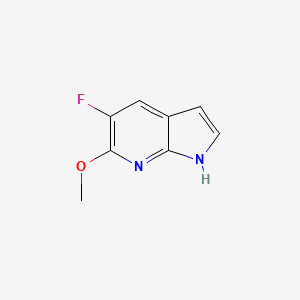 molecular formula C8H7FN2O B1442074 5-fluoro-6-methoxy-1H-pyrrolo[2,3-b]pyridine CAS No. 1190315-95-7