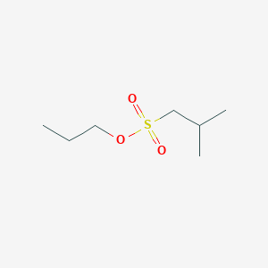 molecular formula C7H16O3S B14420765 Propyl 2-methylpropane-1-sulfonate CAS No. 84796-02-1