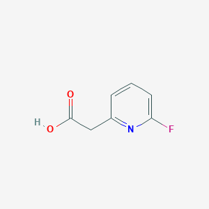 molecular formula C7H6FNO2 B1442079 2-(6-Fluoropyridin-2-YL)acetic acid CAS No. 1000517-25-8