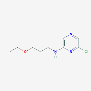 molecular formula C9H14ClN3O B1442083 6-Chloro-N-(3-ethoxypropyl)-2-pyrazinamine CAS No. 1220036-67-8