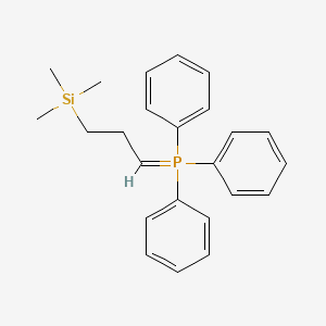 molecular formula C24H29PSi B14420832 Triphenyl[3-(trimethylsilyl)propylidene]-lambda~5~-phosphane CAS No. 84673-70-1