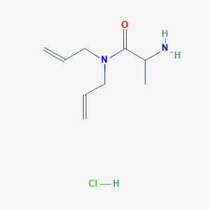 molecular formula C9H17ClN2O B1442084 N,N-二烯丙基-2-氨基丙酰胺盐酸盐 CAS No. 1236266-00-4