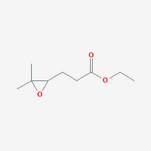 molecular formula C9H16O3 B14420848 Ethyl 3-(3,3-dimethyloxiran-2-YL)propanoate CAS No. 80922-64-1