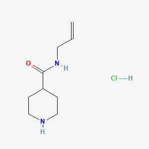 molecular formula C9H16N2O B1442086 N-Allyl-4-piperidinecarboxamide hydrochloride CAS No. 1219957-31-9