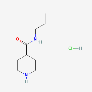 molecular formula C9H17ClN2O B1442086 N-Allyl-4-piperidinecarboxamide hydrochloride CAS No. 1219957-31-9