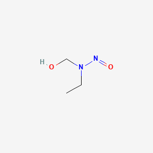 molecular formula C3H8N2O2 B14420893 Methanol, (ethylnitrosoamino)- CAS No. 86860-62-0