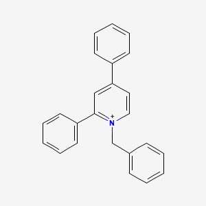 molecular formula C24H20N+ B14420911 Pyridinium, 2,4-diphenyl-1-(phenylmethyl)- CAS No. 80560-54-9