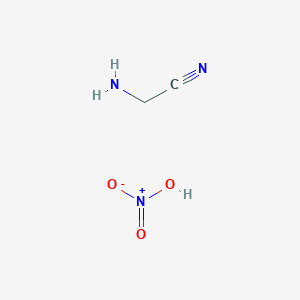 molecular formula C2H5N3O3 B14420931 Nitric acid--aminoacetonitrile (1/1) CAS No. 79978-38-4
