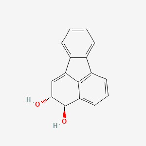 molecular formula C16H12O2 B14420956 trans-2,3-Dihydroxy-2,3-dihydrofluoranthene CAS No. 82911-12-4