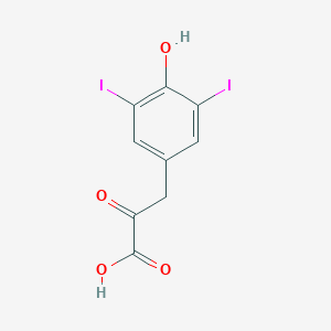molecular formula C9H6I2O4 B014421 3-(4-羟基-3,5-二碘苯基)-2-氧代丙酸 CAS No. 780-00-7