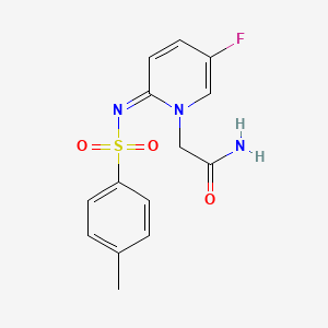 2-[5-Fluoro-2-(toluene-4-sulfonylimino)-2H-pyridin-1-yl]-acetamide