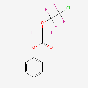 molecular formula C10H5ClF6O3 B14421058 Phenyl (2-chloro-1,1,2,2-tetrafluoroethoxy)(difluoro)acetate CAS No. 83865-19-4
