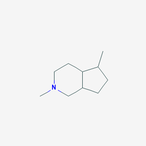 molecular formula C10H19N B14421069 2,5-Dimethyloctahydro-1H-cyclopenta[c]pyridine CAS No. 87401-62-5