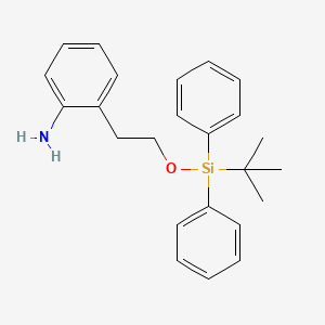 molecular formula C24H29NOSi B1442108 2-(2-(Tert-butyldiphenylsilyloxy)ethyl)aniline CAS No. 931105-21-4