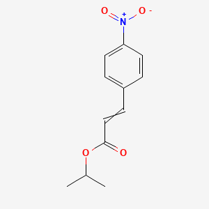 molecular formula C12H13NO4 B14421082 Propan-2-yl 3-(4-nitrophenyl)prop-2-enoate CAS No. 81676-58-6