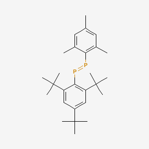 molecular formula C27H40P2 B14421103 Mesityl(2,4,6-tri-tert-butylphenyl)diphosphene CAS No. 85028-86-0
