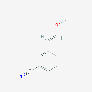 molecular formula C10H9NO B1442112 3-(2-Methoxyvinyl)benzonitrile CAS No. 956526-81-1