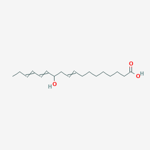 molecular formula C18H30O3 B14421139 12-Hydroxyoctadeca-9,13,15-trienoic acid CAS No. 81325-64-6