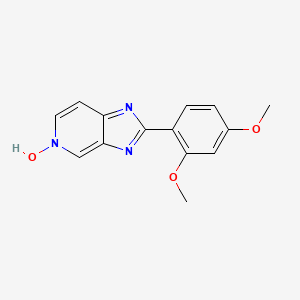 molecular formula C14H13N3O3 B14421147 2-(2,4-Dimethoxyphenyl)-5H-imidazo[4,5-c]pyridin-5-ol CAS No. 87359-55-5