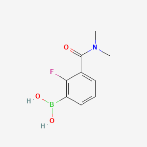 molecular formula C9H11BFNO3 B1442115 2-Fluoro-3-(N,N-dimethylaminocarbonyl)phenylboronic acid CAS No. 1451391-88-0