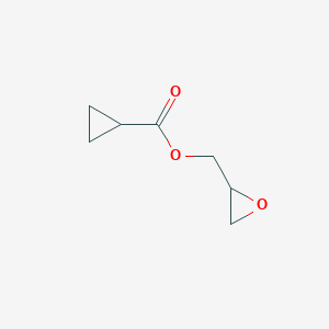 molecular formula C7H10O3 B144212 (Oxiran-2-yl)methyl cyclopropanecarboxylate CAS No. 130433-14-6