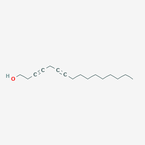 molecular formula C16H26O B14421237 Hexadeca-3,6-diyn-1-OL CAS No. 85565-89-5