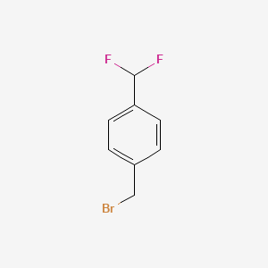 molecular formula C8H7BrF2 B1442124 1-(Bromomethyl)-4-(difluoromethyl)benzene CAS No. 873373-34-3