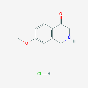 molecular formula C10H12ClNO2 B1442125 7-Methoxy-2,3-dihydroisoquinolin-4(1H)-one hydrochloride CAS No. 5119-79-9