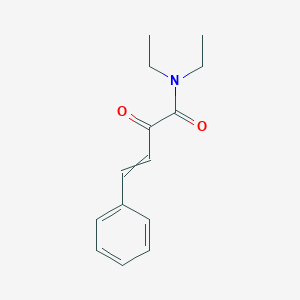 molecular formula C14H17NO2 B14421274 N,N-Diethyl-2-oxo-4-phenylbut-3-enamide CAS No. 84017-27-6
