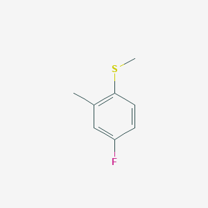 molecular formula C8H9FS B1442130 4-Fluoro-2-methyl-1-(methylsulfanyl)benzene CAS No. 1314931-17-3