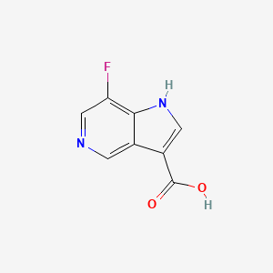 molecular formula C8H5FN2O2 B1442131 7-fluoro-1H-pyrrolo[3,2-c]pyridine-3-carboxylic acid CAS No. 1190315-40-2