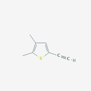 molecular formula C8H8S B1442136 5-Ethynyl-2,3-dimethylthiophene CAS No. 1057670-09-3