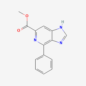 molecular formula C14H11N3O2 B14421370 methyl 4-phenyl-1H-imidazo[4,5-c]pyridine-6-carboxylate CAS No. 82523-11-3