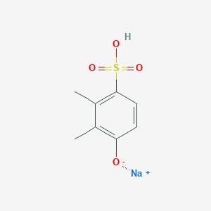 molecular formula C8H9NaO4S B14421381 Sodium 2,3-dimethyl-4-sulfophenolate CAS No. 84962-62-9