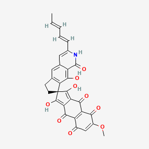 molecular formula C30H21NO9 B14421408 Fredericamycin A CAS No. 80455-68-1
