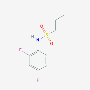 molecular formula C9H11F2NO2S B1442141 N-(2,4-二氟苯基)丙烷-1-磺酰胺 CAS No. 918523-57-6