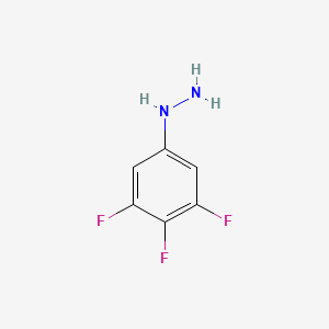 molecular formula C6H5F3N2 B1442143 (3,4,5-Trifluorophenyl)hydrazine CAS No. 1160489-35-9