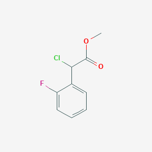molecular formula C9H8ClFO2 B1442144 Methyl 2-chloro-2-(2-fluorophenyl)acetate CAS No. 90055-51-9