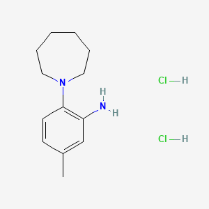 molecular formula C13H22Cl2N2 B1442146 [2-(1-Azepanyl)-5-methylphenyl]amine dihydrochloride CAS No. 1609396-69-1