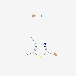 molecular formula C5H7Br2NS B1442147 2-Bromo-4,5-dimethyl-1,3-thiazole hydrobromide CAS No. 1559060-02-4