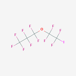 molecular formula C5F11IO B14421485 Propane, 1,1,1,2,2,3,3-heptafluoro-3-(1,1,2,2-tetrafluoro-2-iodoethoxy)- CAS No. 81747-61-7