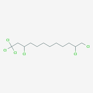 molecular formula C12H20Cl6 B1442153 1,1,1,3,11,12-Hexachlorododecane CAS No. 865306-22-5
