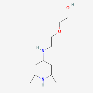 molecular formula C13H28N2O2 B14421561 2-{2-[(2,2,6,6-Tetramethylpiperidin-4-yl)amino]ethoxy}ethan-1-ol CAS No. 85181-19-7