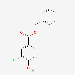 molecular formula C14H11ClO3 B14421568 Benzyl 3-chloro-4-hydroxybenzoate CAS No. 85303-64-6