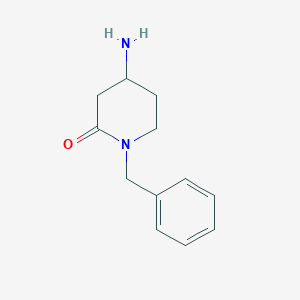 B1442157 4-Amino-1-benzylpiperidin-2-one CAS No. 1315495-55-6