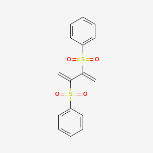 molecular formula C16H14O4S2 B14421616 2,3-Bis(phenylsulfonyl)-1,3-butadiene CAS No. 85540-20-1
