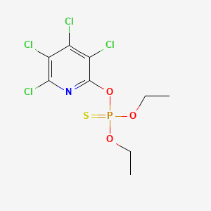 molecular formula C9H10Cl4NO3PS B14421639 O,O-Diethyl O-(3,4,5,6-tetrachloropyridin-2-yl) phosphorothioate CAS No. 83866-73-3