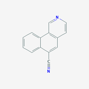molecular formula C14H8N2 B14421689 Benz[h]isoquinoline-6-carbonitrile CAS No. 82649-92-1